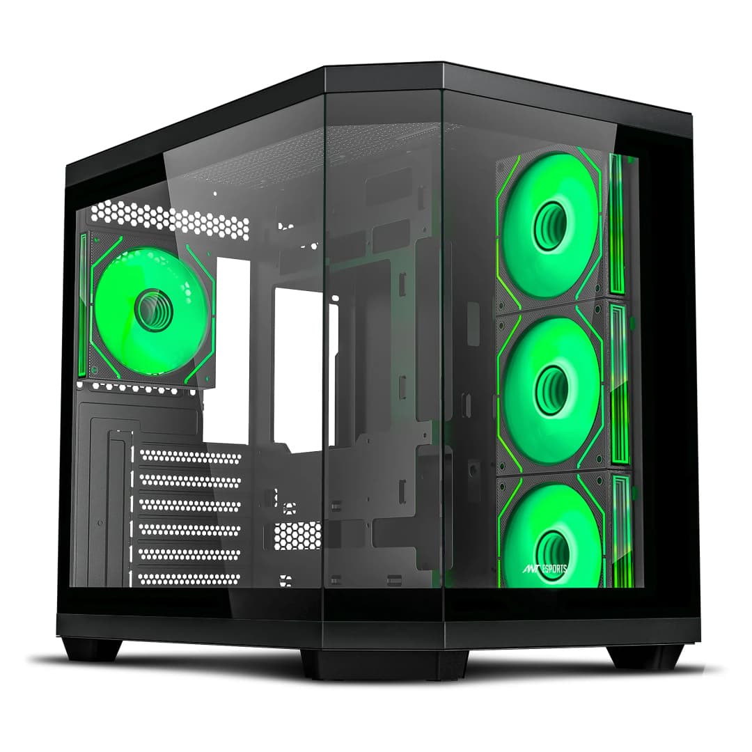 Ant Esports Crystal X11 (ATX) Mid Tower Cabinet (Black)