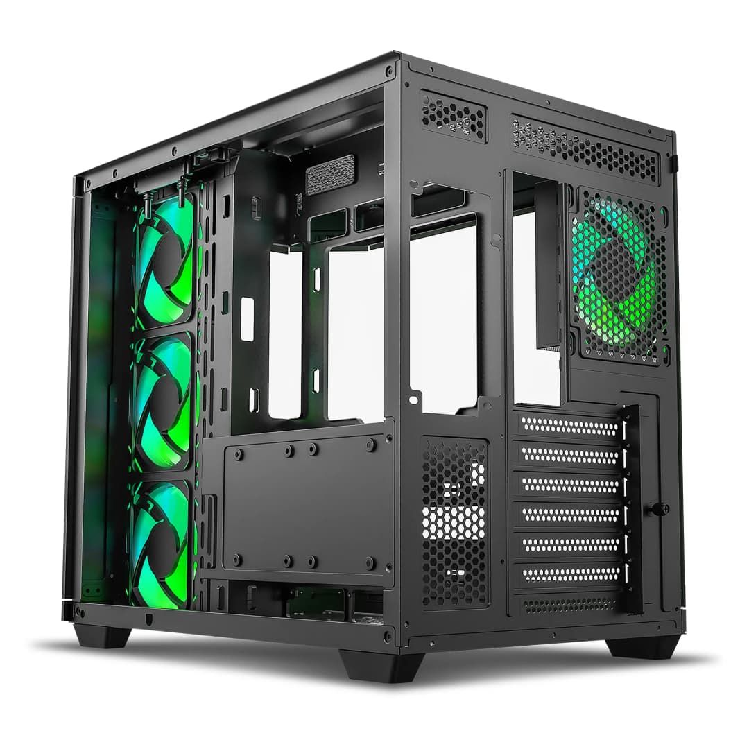 Ant Esports Crystal X11 (ATX) Mid Tower Cabinet (Black)