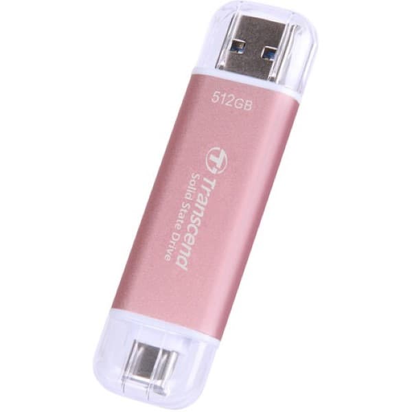 Transcend 310C 512GB USB C Portable SSD (Pink)