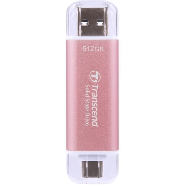 Transcend 310C 512GB USB C Portable SSD (Pink)