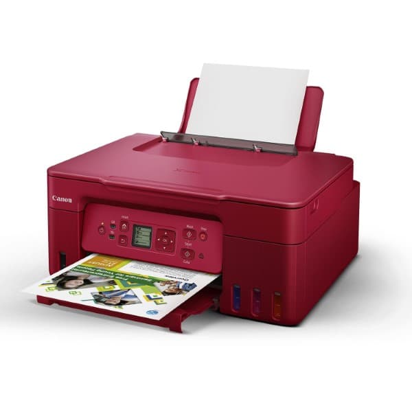 Canon PIXMA G3770 Megatank WiFi Inktank Colour Printer Red