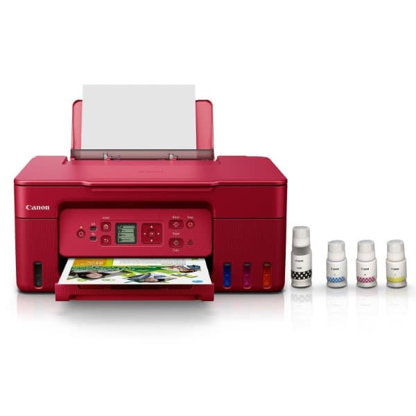 Canon PIXMA G3770 Megatank WiFi Inktank Colour Printer Red