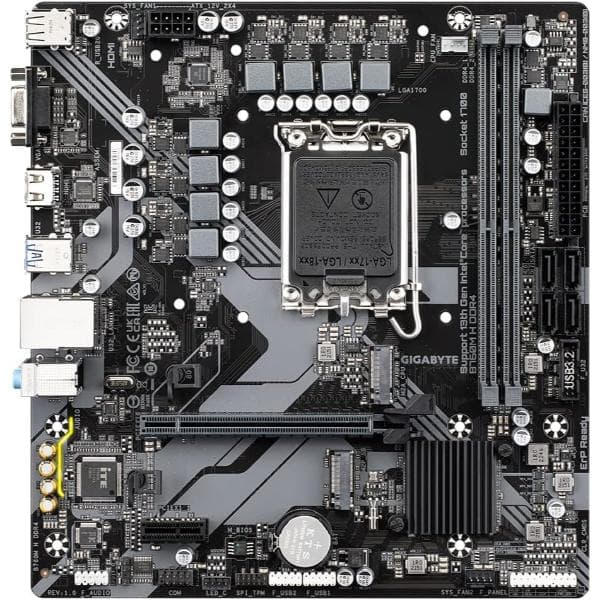 Gigabyte B760M H DDR4 mATX LGA 1700 Intel Motherboard Supports Intel 12th, 13th & 14th Gen Processors
