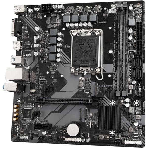 Gigabyte B760M H DDR4 mATX LGA 1700 Intel Motherboard Supports Intel 12th, 13th & 14th Gen Processors