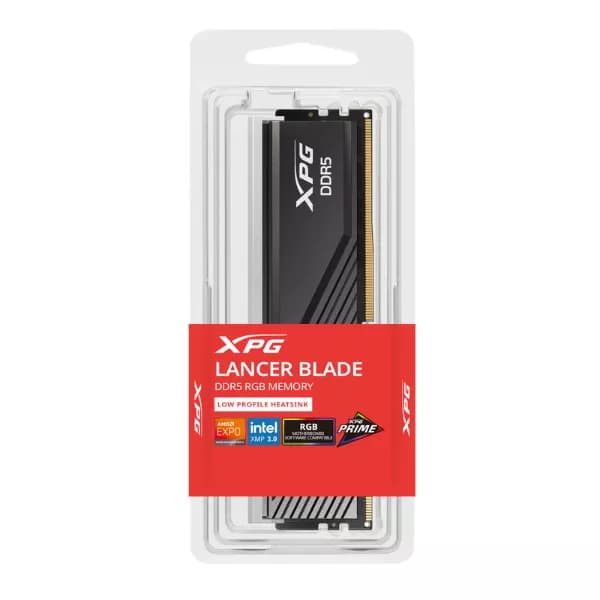 ADATA XPG Lancer Blade RGB 16GB (1X 16GB) DDR5 6000MHz CL30 RAM (Black) (AX5U6000C3016G-SLABRBK)