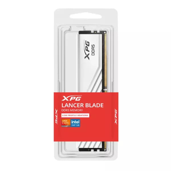 ADATA XPG Lancer Blade 16GB (1 X 16GB) DDR5 5600MHz CL46 RAM (White) (AX5U5600C4616G-SLABWH)